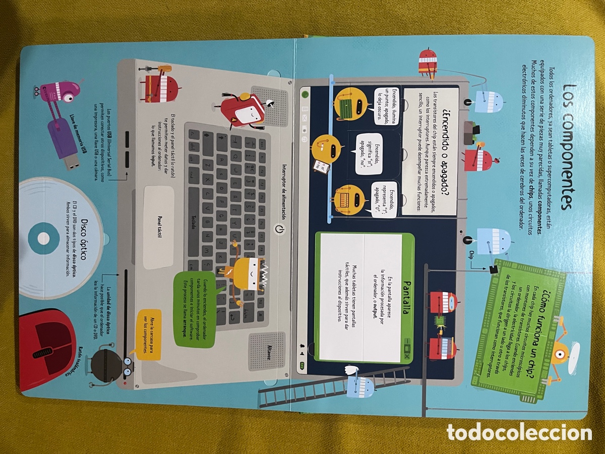 Libros de segunda mano: Libro con solapas Los ordenadores y la programaci&oacute;n - Foto 4