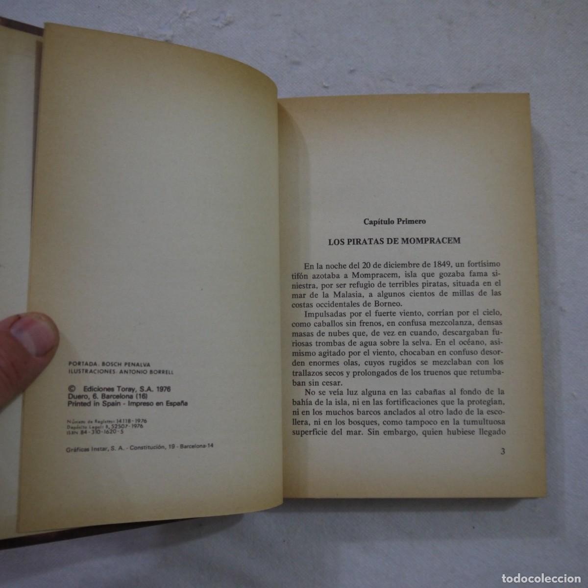 Libros de segunda mano: SANDOK&Aacute;N - EMILIO SALGARI - EDICIONES TORAY - 1976 - Foto 4