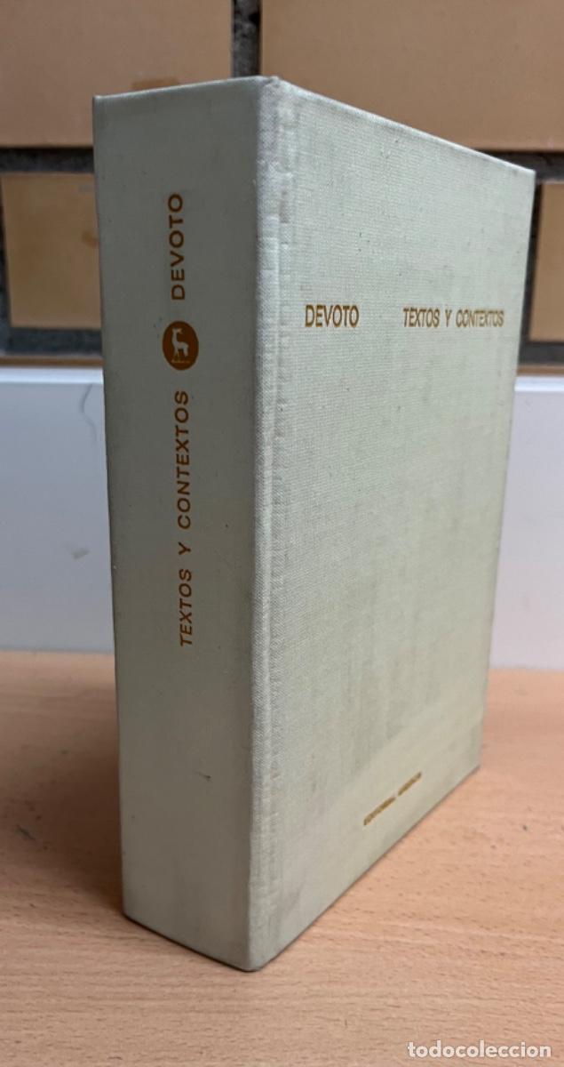 Libros de segunda mano: Devoto, Daniel.- Textos y contextos - Foto 2