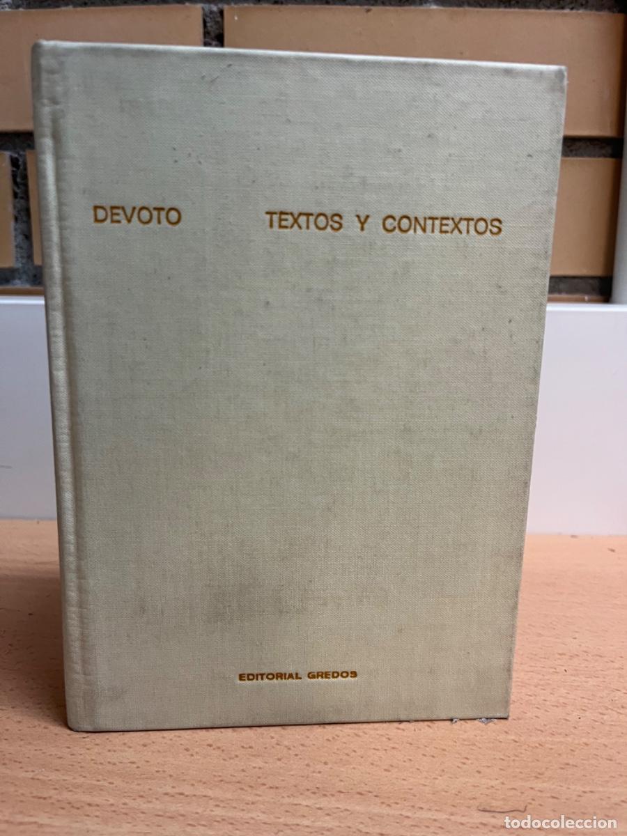 Libros de segunda mano: Devoto, Daniel.- Textos y contextos - Foto 3