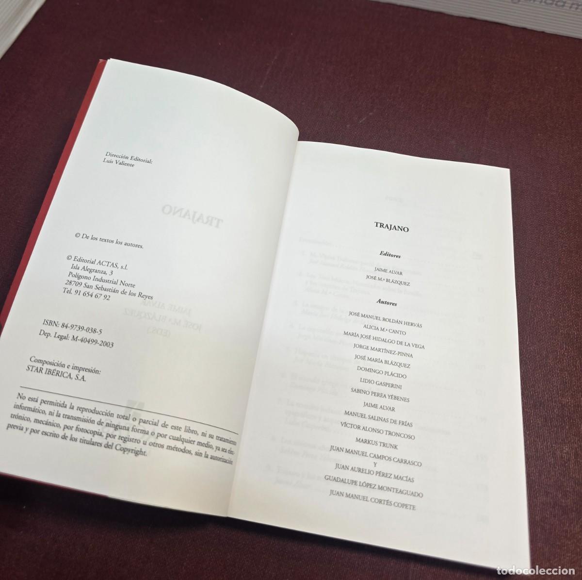 Libros de segunda mano: Trajano - Jaime Alvar. Actas Editorial. - Foto 5