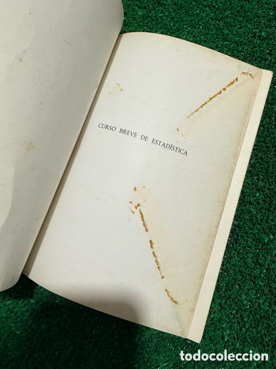 Libros de segunda mano: Curso breve de estad&iacute;stica - P. Enrique Chac&oacute;n SL - Foto 3
