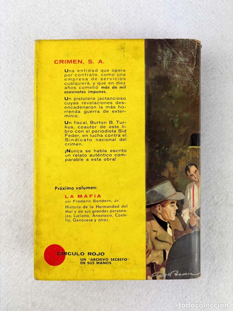 Libros de segunda mano: Crimen S.A. - Burton B. Turkus; Sid Feder - Foto 2