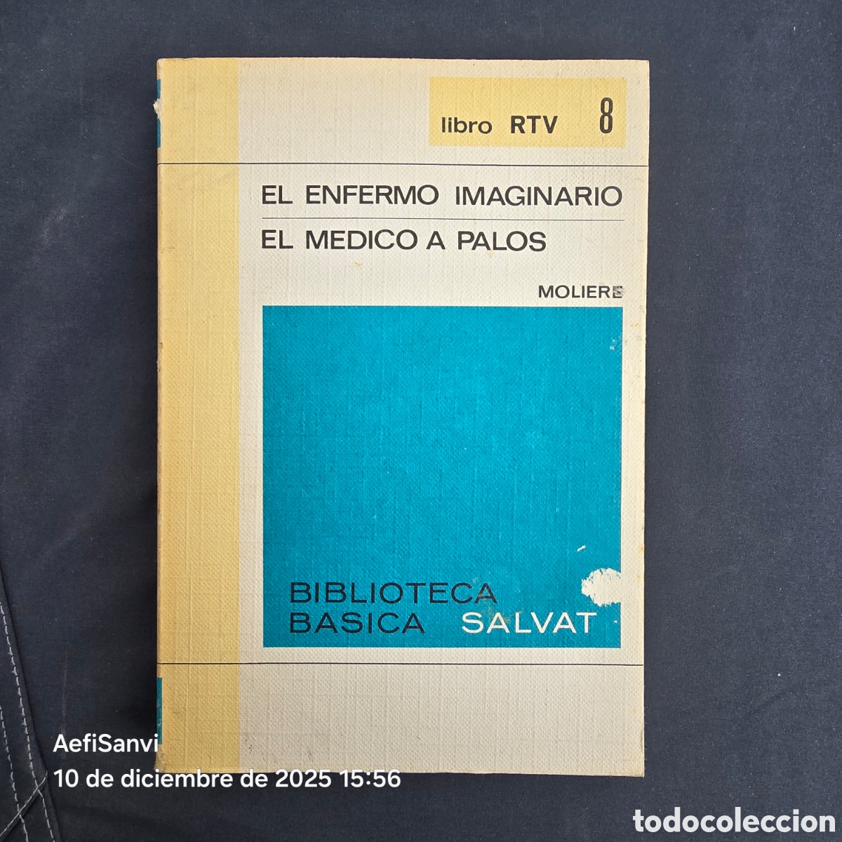 Libros de segunda mano: RTV 8: EL ENFERMO IMAGINARIO - EL MEDICO A PALOS (MOLIERE) (SALVAT)