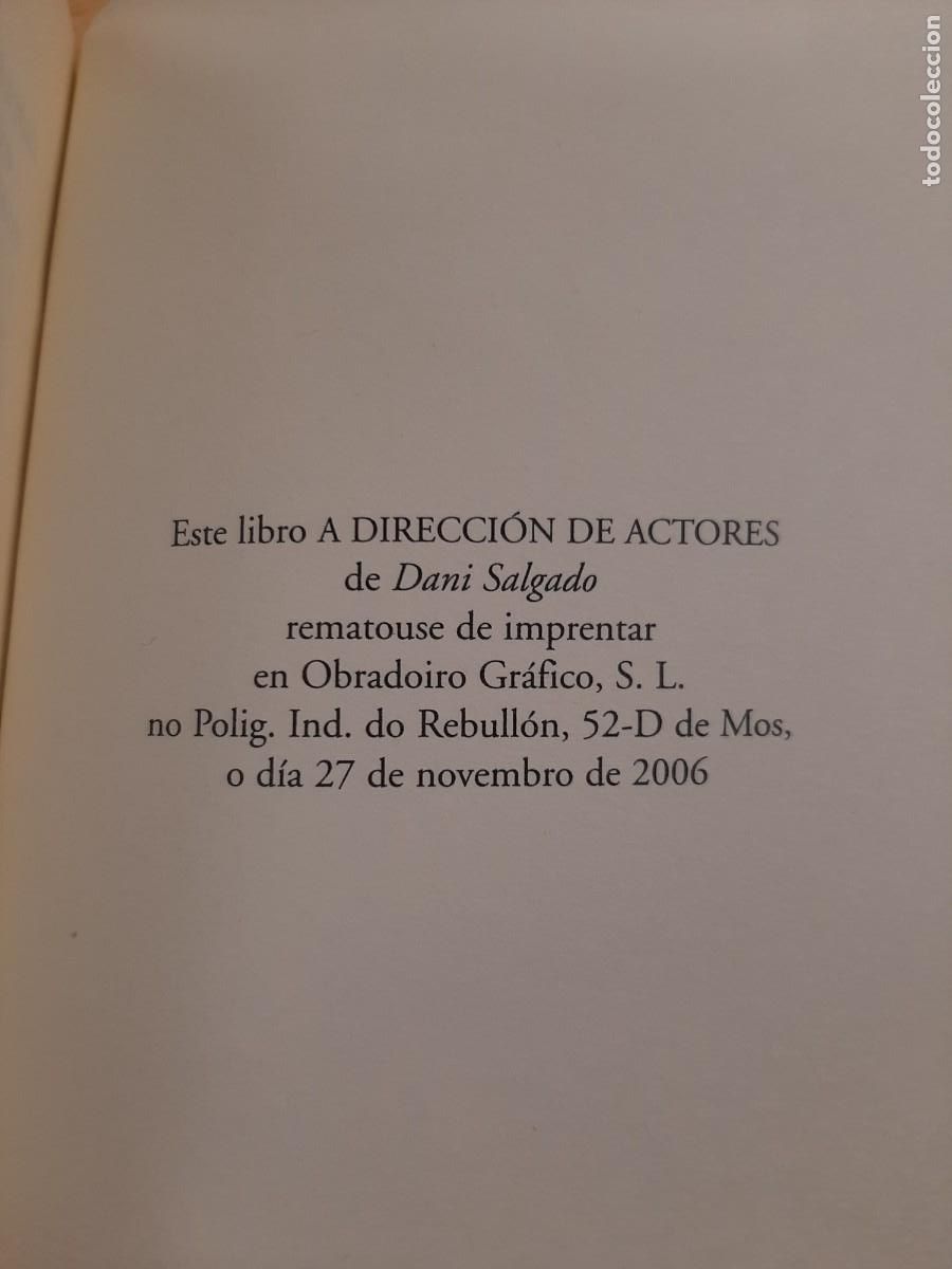 Libros de segunda mano: A direcci&oacute;n de actores - Salgado, Dani - Galaxia, 2006 - Foto 5