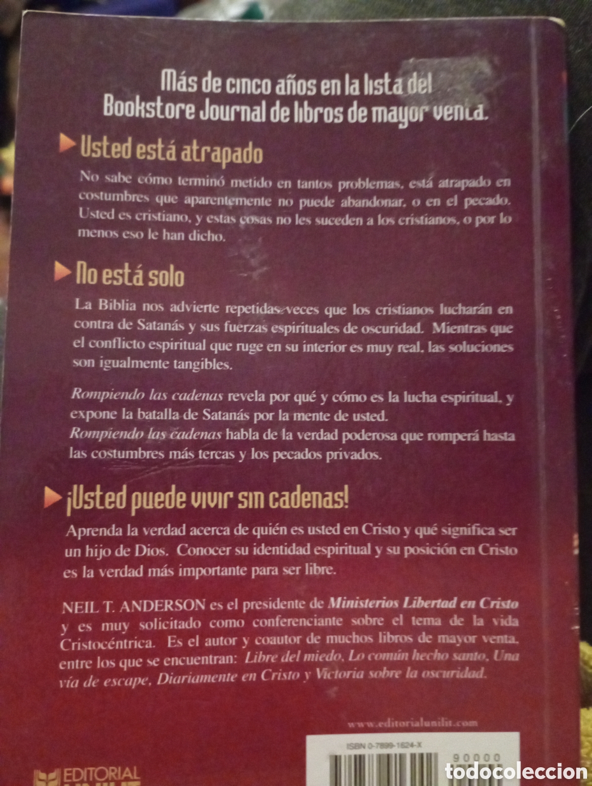 Libros de segunda mano: Rompiendo las cadenas NEIL T. ANDERSON - Foto 2