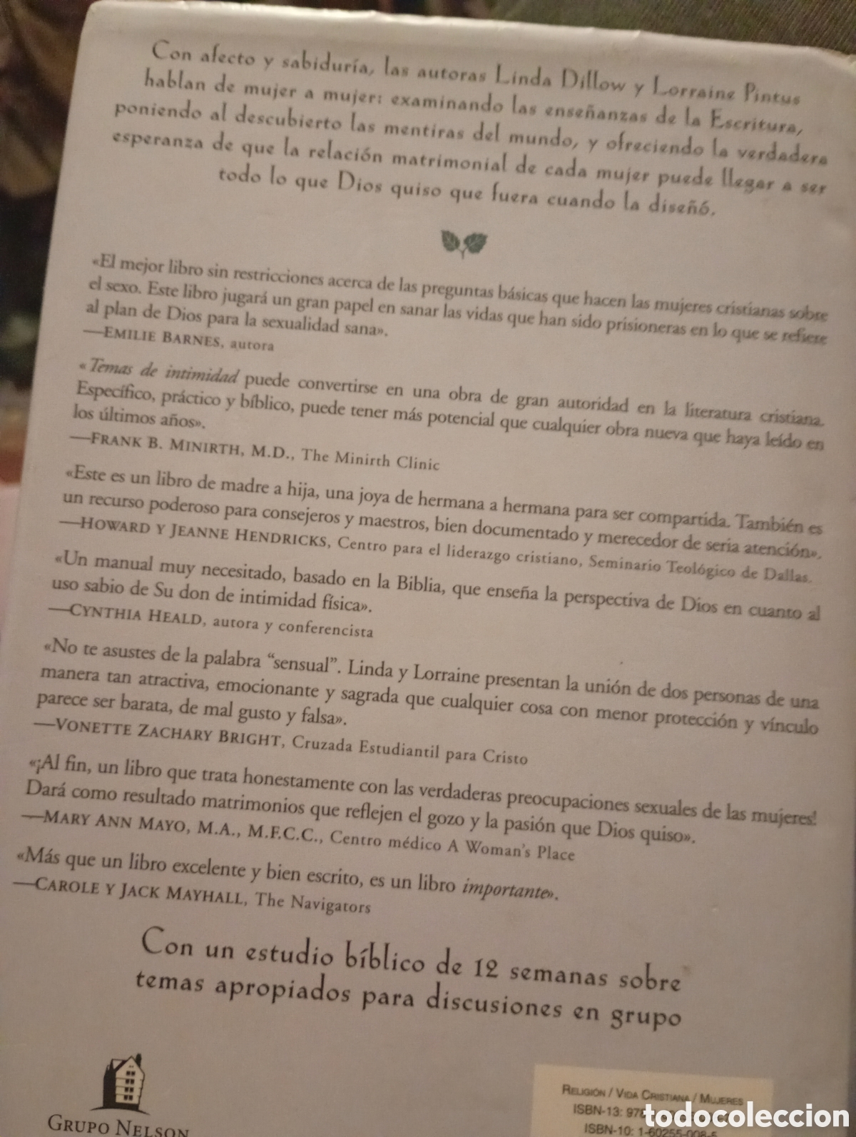 Libros de segunda mano: Temas de intimidad Linda Dillow - Foto 2