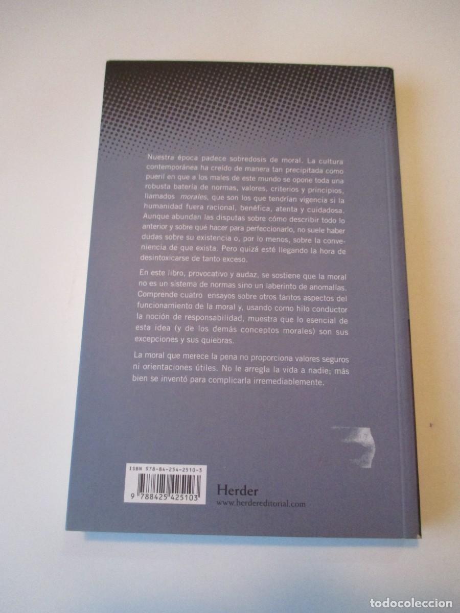 Libros de segunda mano: ANTONIO VALDECANTOS La moral como anomal&iacute;a W37826 - Foto 2