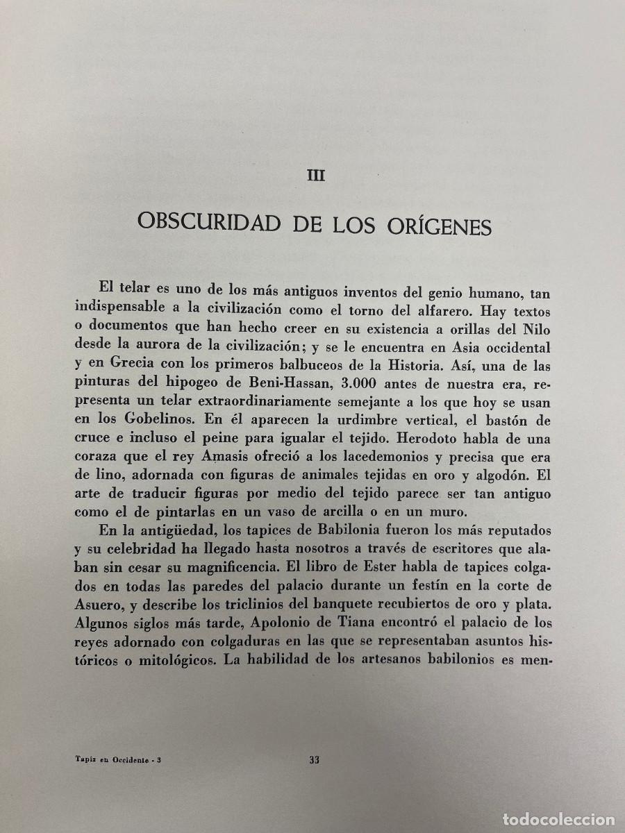 Libros de segunda mano: Historia del Tapiz en Occidente - Foto 3
