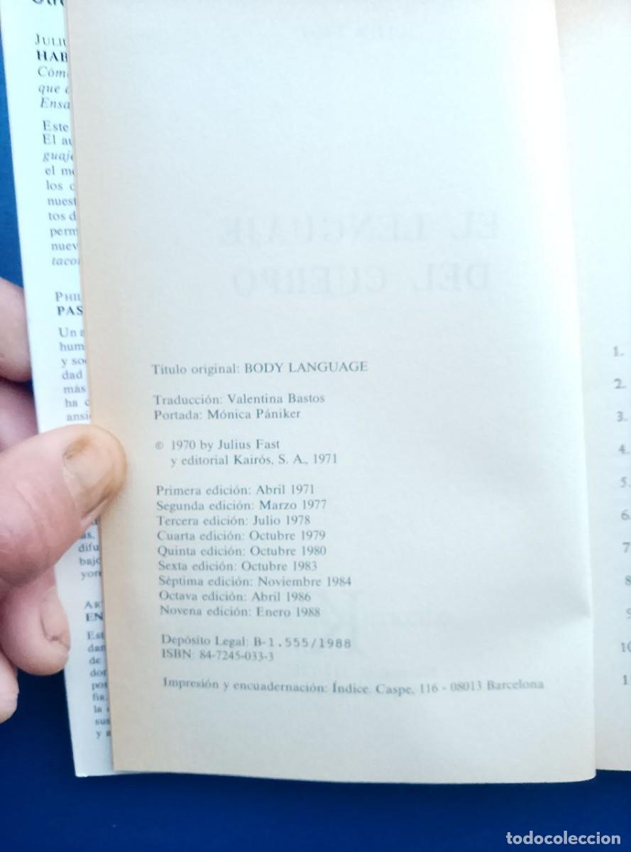 Libros de segunda mano: el lenguaje del cuerpo julius fast - Foto 3