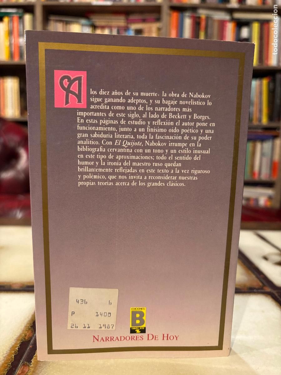 Libros de segunda mano: El Quijote. Vladimir Nabokov - Foto 2