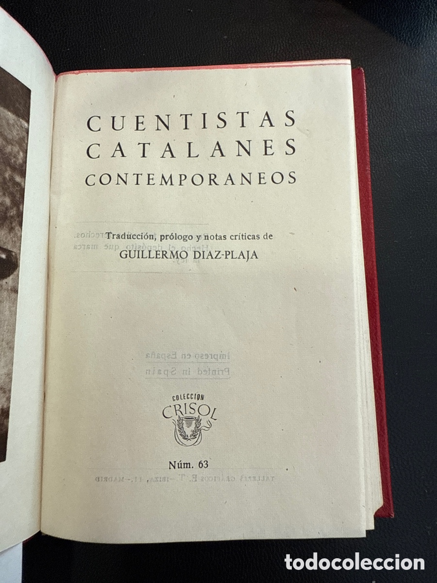 Libri di seconda mano: CUENTISTAS catalanes contempor&aacute;neos: (Crisol; 63)