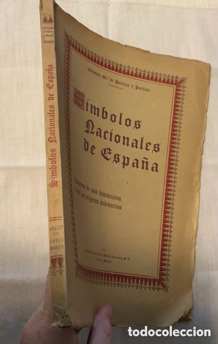Libros de segunda mano: S&iacute;mbolos Nacionales de Espa&ntilde;a. Puelles. 1941 - Foto 2