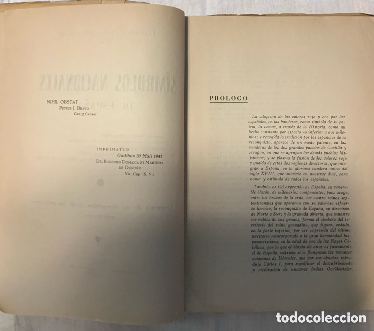 Libros de segunda mano: S&iacute;mbolos Nacionales de Espa&ntilde;a. Puelles. 1941 - Foto 4