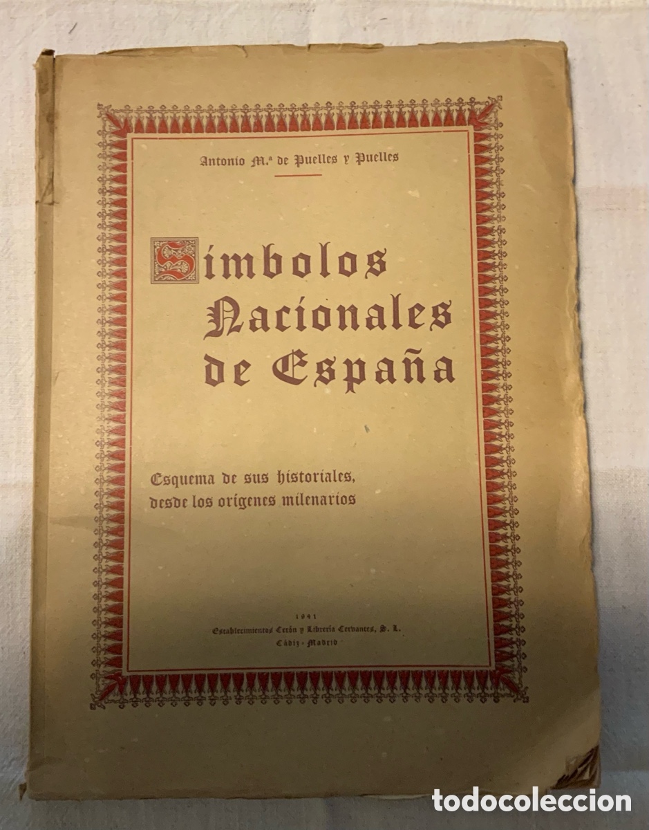 Libros de segunda mano: S&iacute;mbolos Nacionales de Espa&ntilde;a. Puelles. 1941 - Foto 1