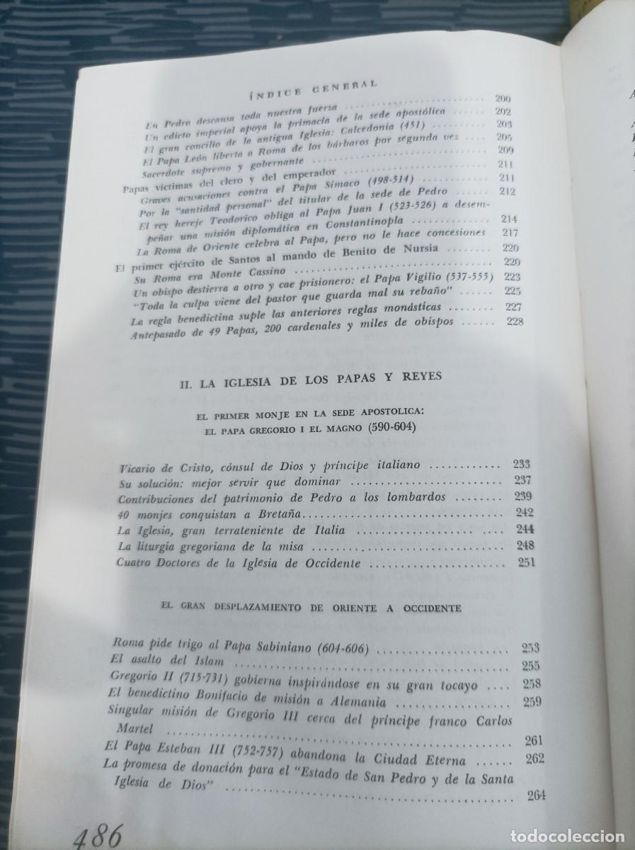 Libros de segunda mano: HISTORIA DE LOS PAPAS,2 TOMOS, FRIEDRICH GONTARD,1961,LEER. - Foto 7