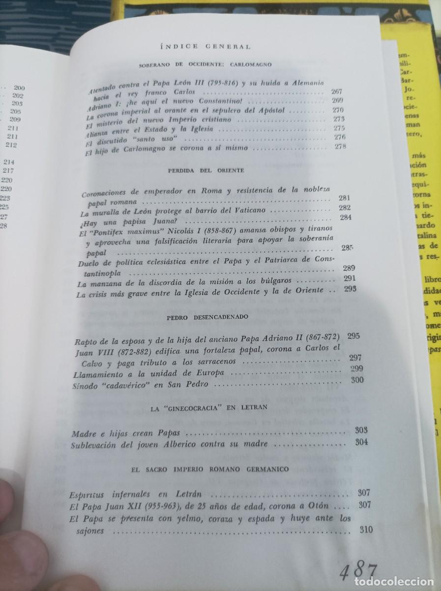 Libros de segunda mano: HISTORIA DE LOS PAPAS,2 TOMOS, FRIEDRICH GONTARD,1961,LEER. - Foto 8