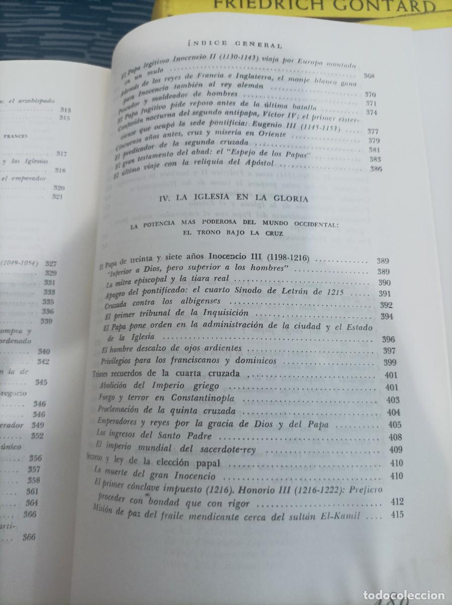 Libros de segunda mano: HISTORIA DE LOS PAPAS,2 TOMOS, FRIEDRICH GONTARD,1961,LEER. - Foto 10