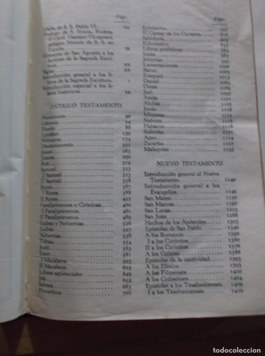 Libros de segunda mano: SAGRADA BIBLIA - NACAR COLUNGA - 1985. - Foto 3