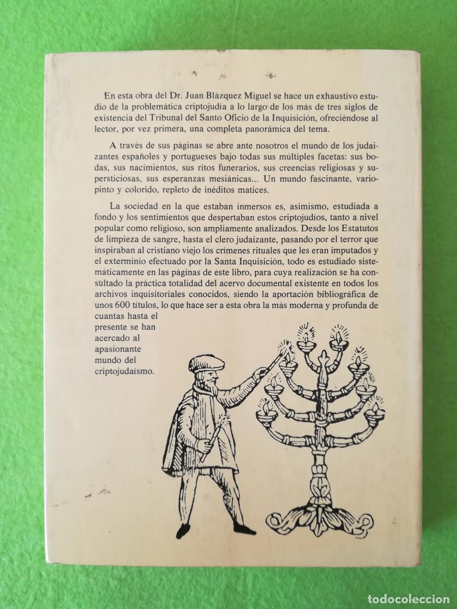 Libros de segunda mano: Inquisicion y criptojudaismo Juan Blazquez kaydeda 1988 - Foto 2