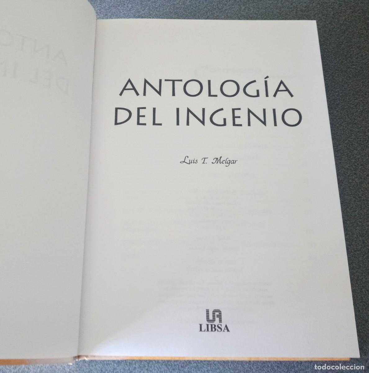 Libros de segunda mano: Antolog&iacute;a Del Ingenio Luis T.Melgar - Foto 3