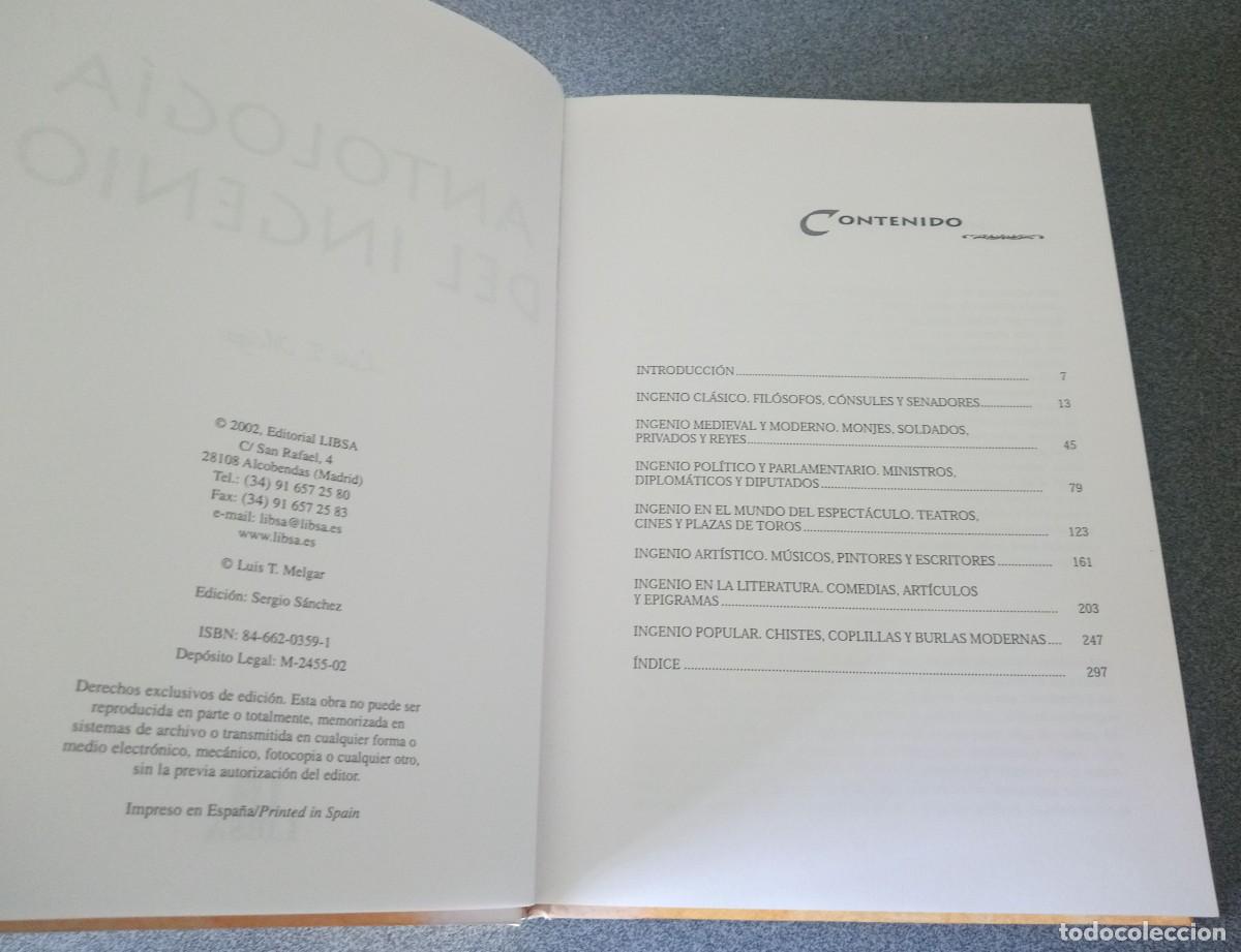 Libros de segunda mano: Antolog&iacute;a Del Ingenio Luis T.Melgar - Foto 4