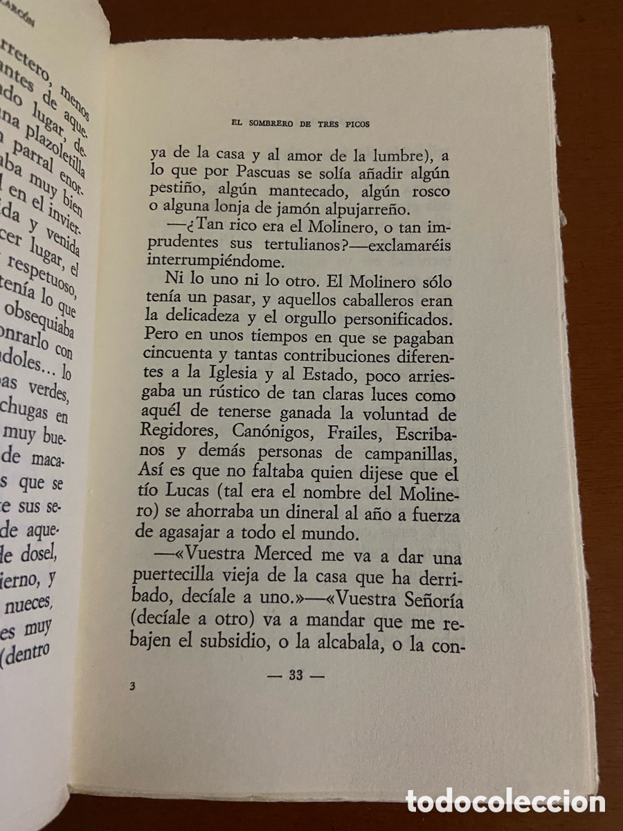 Libros de segunda mano: Libro El Sombrero de Tres Picos de Pedro A. de Alarc&oacute;n. - Foto 3