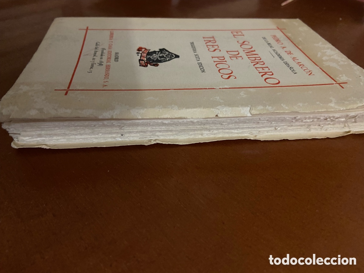 Libros de segunda mano: Libro El Sombrero de Tres Picos de Pedro A. de Alarc&oacute;n. - Foto 4