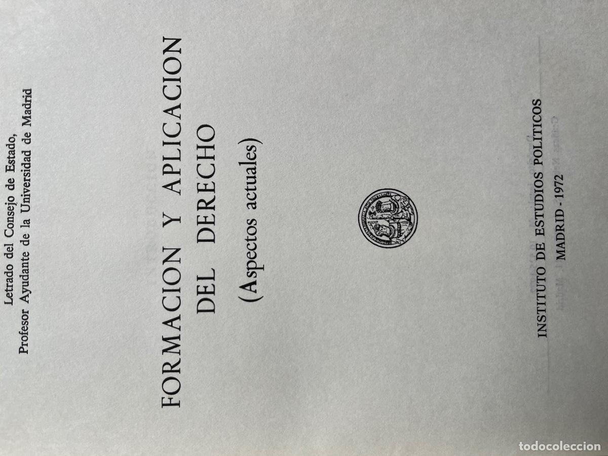 Libros de segunda mano: Mart&iacute;n Oviedo: Formaci&oacute; y Aplicaci&oacute;n del Derecho - Foto 2