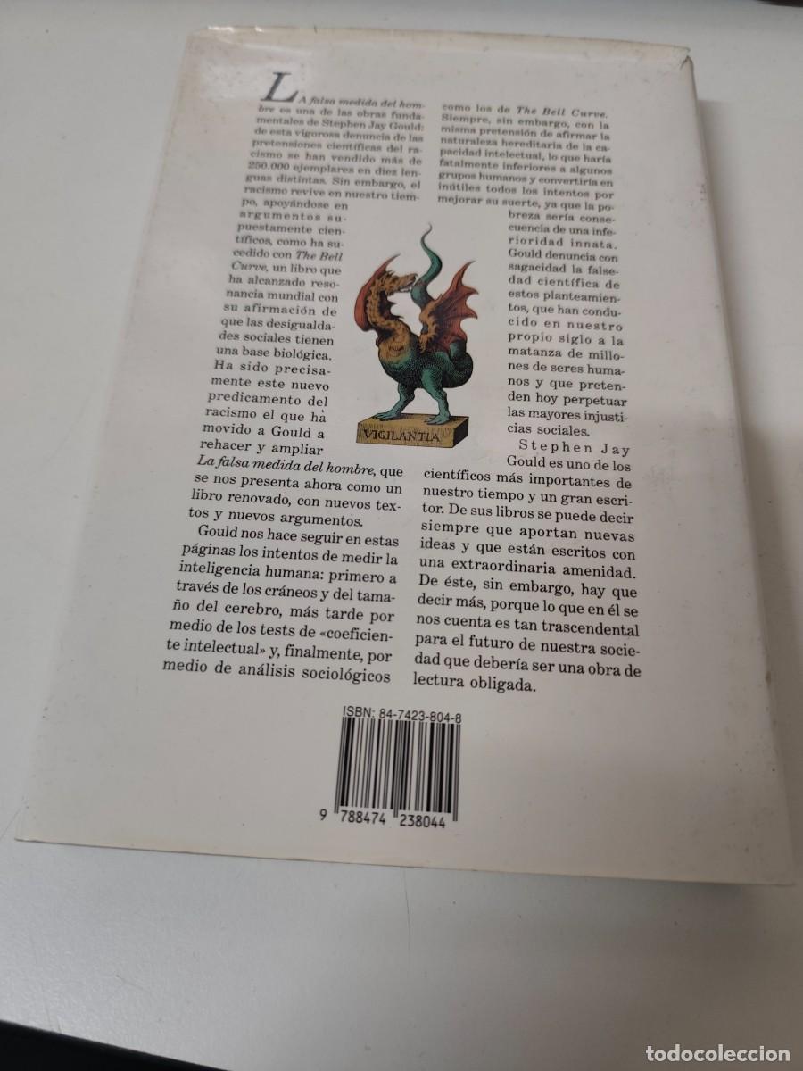 Libros de segunda mano: La falsa medida del hombre. Stephen Jay Gould - Foto 2