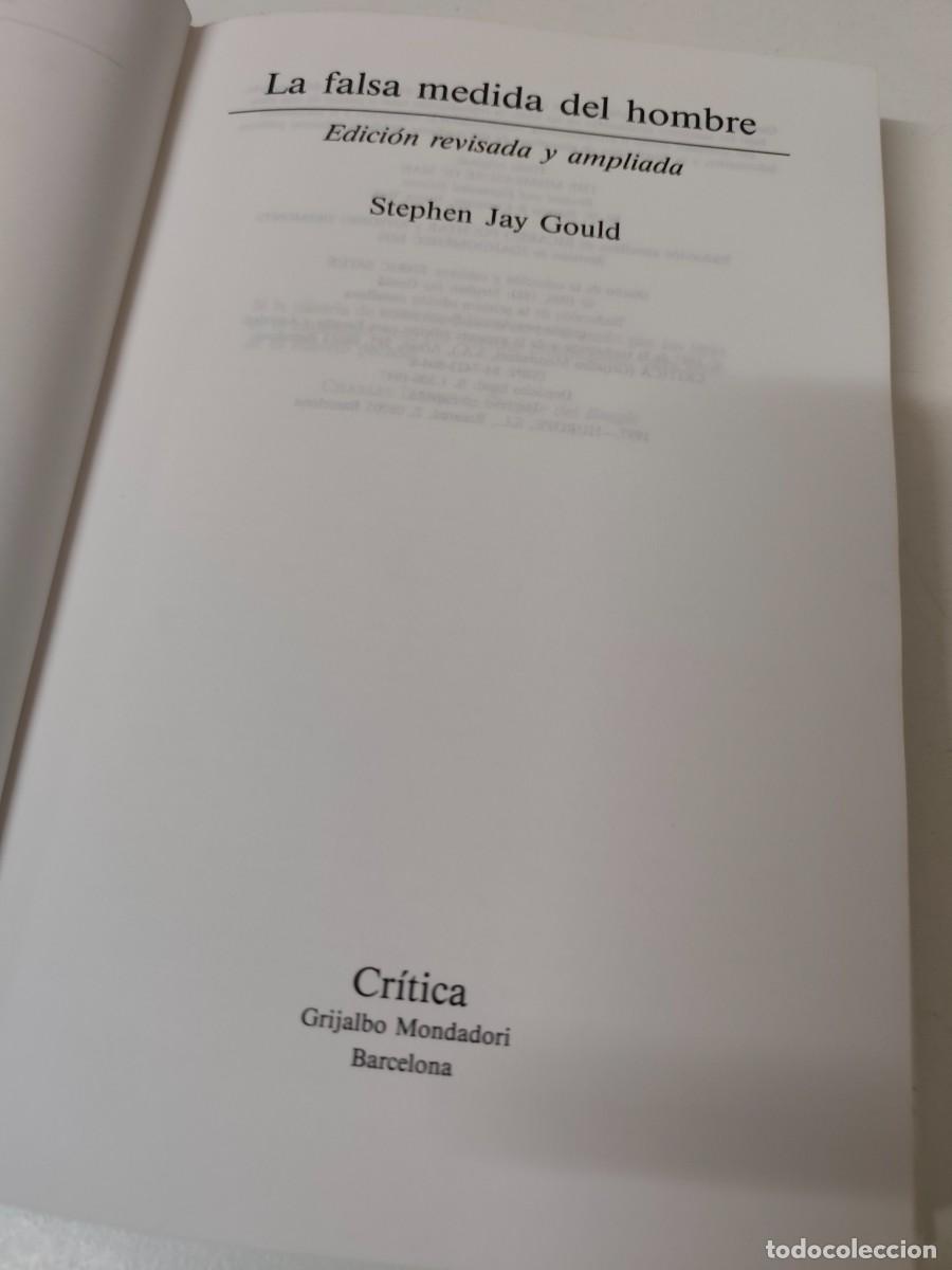 Libros de segunda mano: La falsa medida del hombre. Stephen Jay Gould - Foto 4
