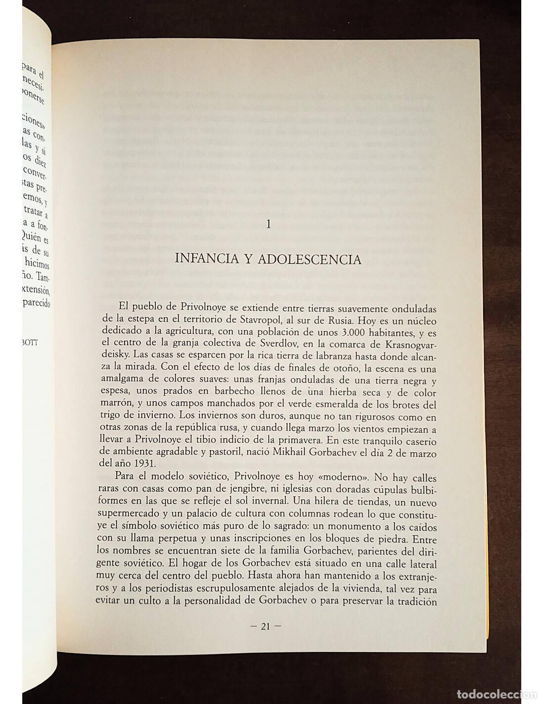 Libros de segunda mano: GORBACHEV: UNA BIOGRAF&Iacute;A &Iacute;NTIMA. VV.AA. (EDITORES DE TIME). Ediciones B. 1988. - Foto 3