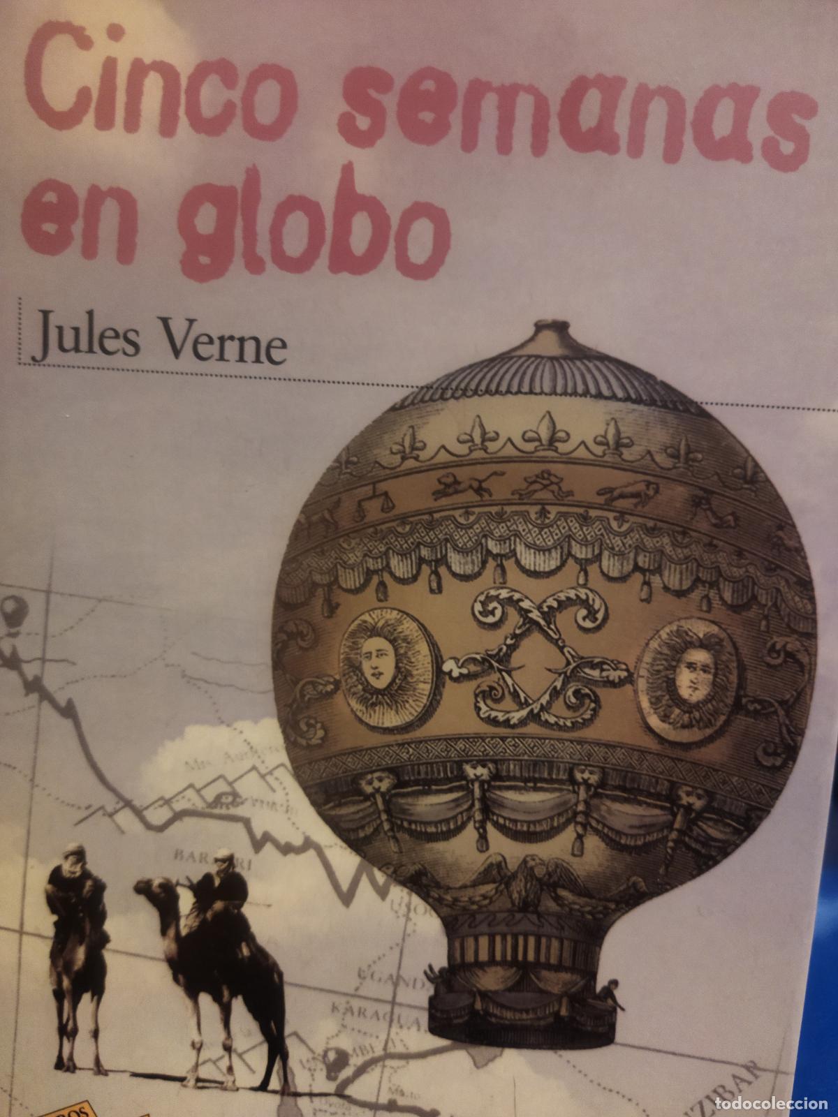 Libros de segunda mano: Cinco semanas en globo Jules Verne - Foto 1