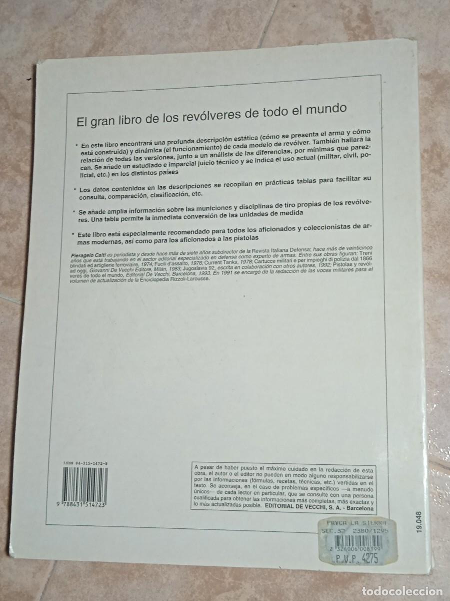 Libros de segunda mano: Gran libro de los Revolveres de todo el mundo| Vecchi | 1995 - Foto 2