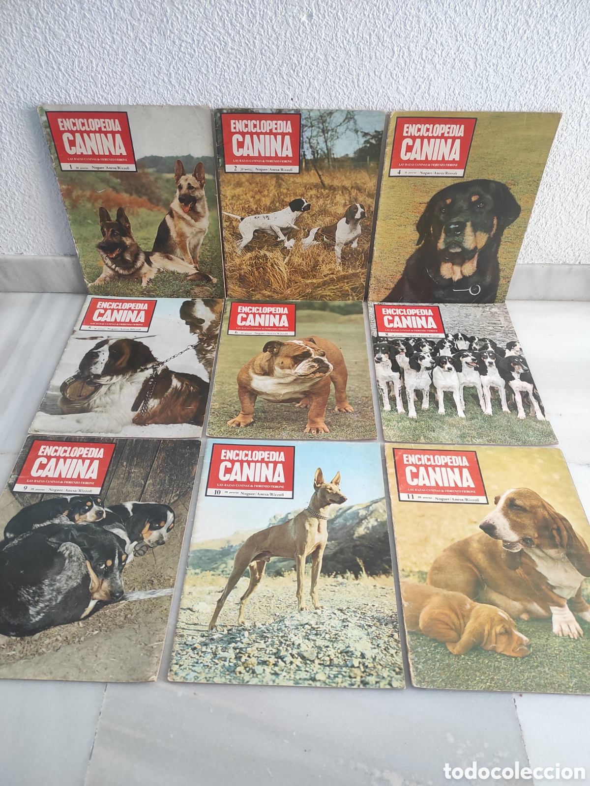 Libros de segunda mano: Enciclopedia Canina. 9 tomos. - Foto 1