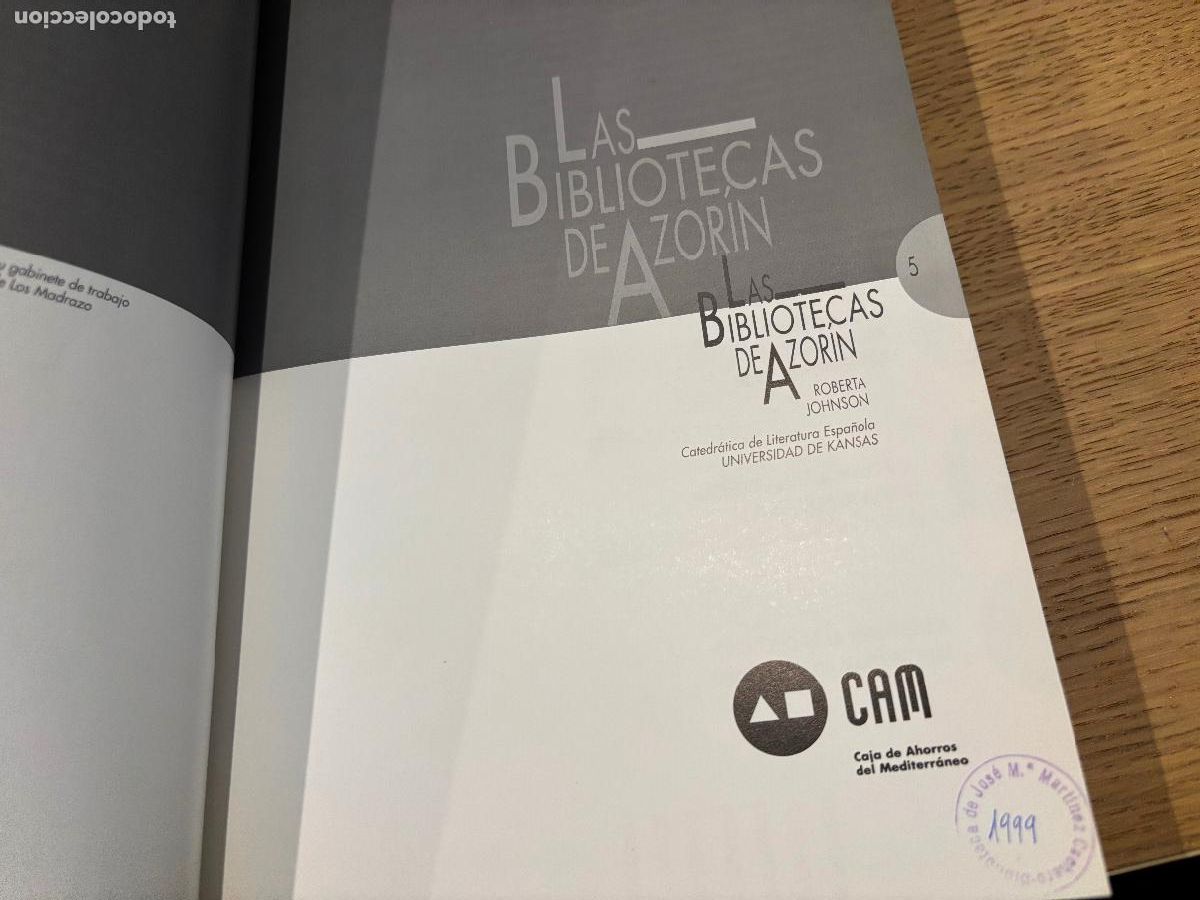 Libros de segunda mano: Las bibliotecas de Azor&iacute;n Johnson, Roberta CAM 1996 - Foto 5