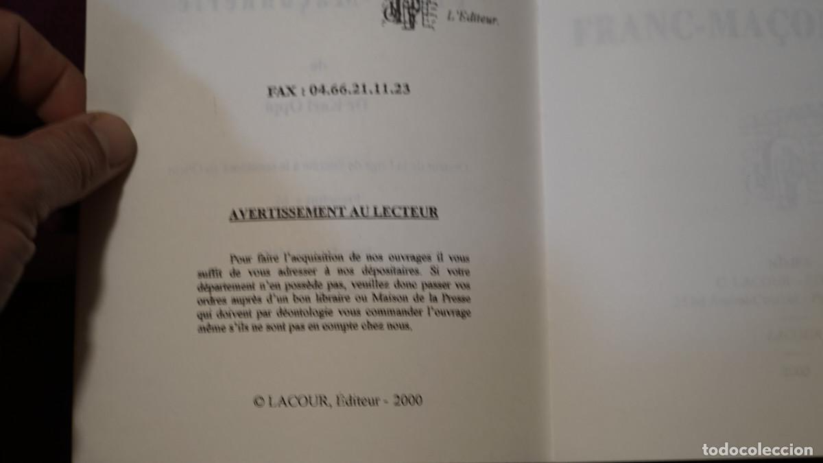 Libros de segunda mano: Karl Oppl - Pythagore et la franc-ma&ccedil;onnerie - Foto 3