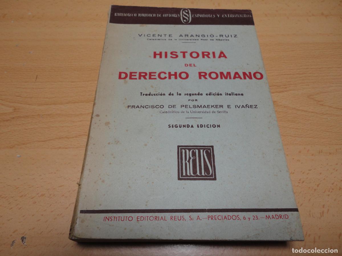 Libros de segunda mano: Historia del derecho romano - F1 - Foto 1