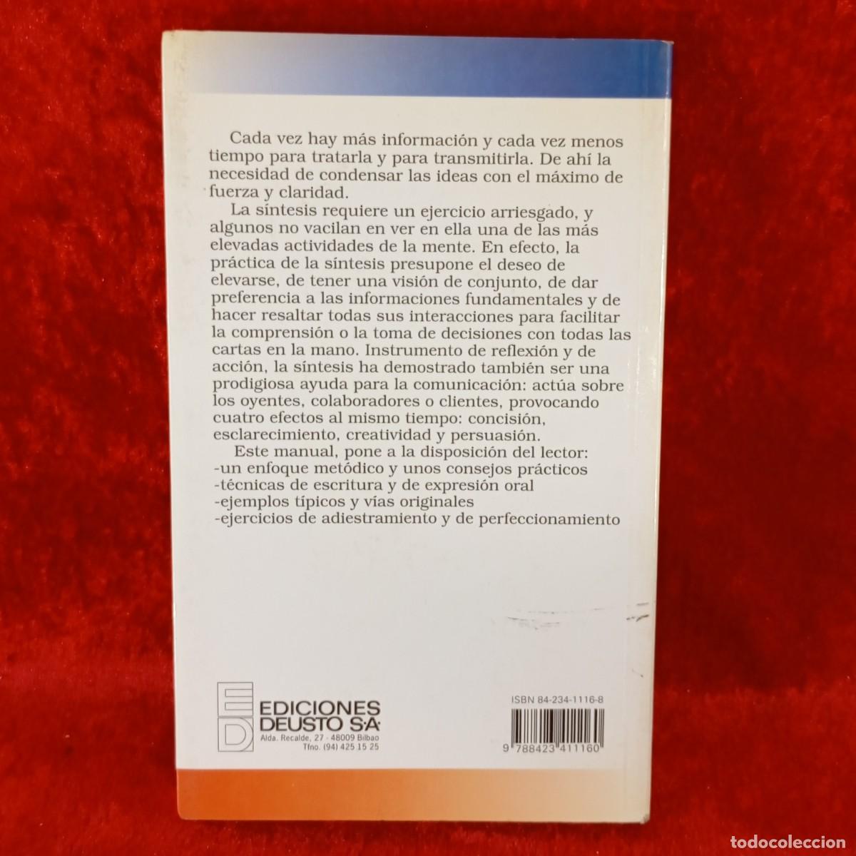 Libros de segunda mano: HACER LA S&Iacute;NTESIS - ALAIN BENOIT - EDICIONES DEUSTO - 1993 / 14428 - Foto 2