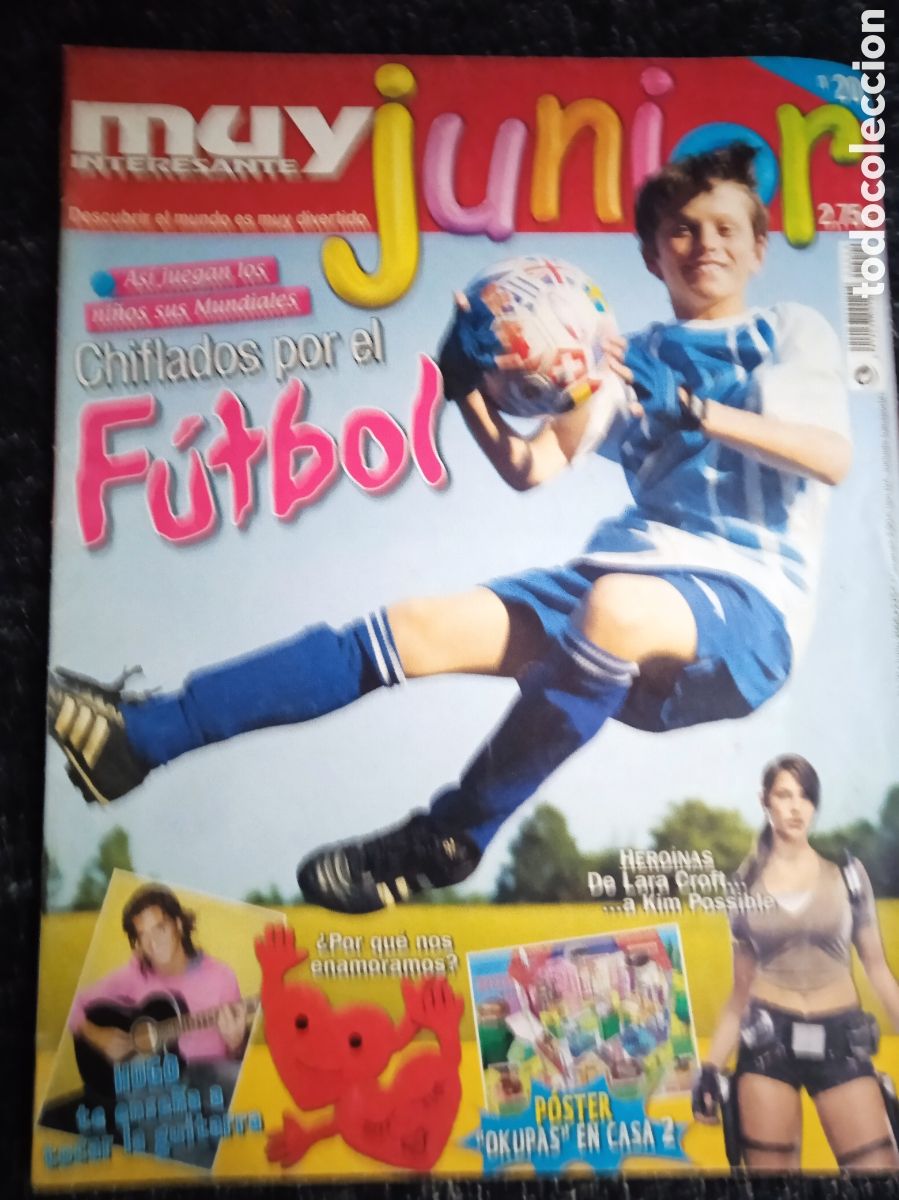 Libri di seconda mano: REVISTA MUY JUNIOR N&ordm; 20 - REVISTA JUVENIL - CHIFLADOS POR EL FUTBOL