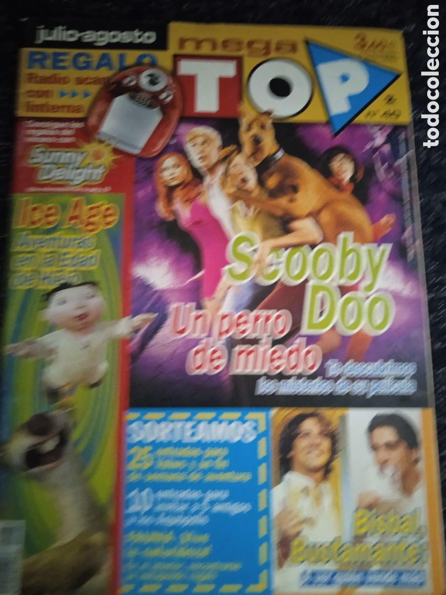 Libri di seconda mano: REVISTA JUVENIL MEGA TOP N&ordm; 40 julio-agosto 2002 -BISBAL, BUSTAMANTE, -POSTER: ICE AGE