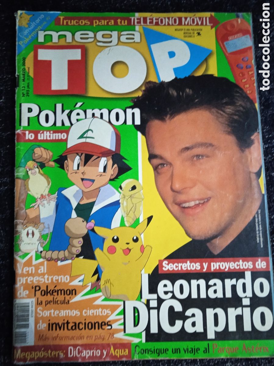 Libri di seconda mano: REVISTA JUVENIL MEGA TOP N&ordm; 19 19 MARZO 2000 - -POSTER: DICAPRIO Y AQUA