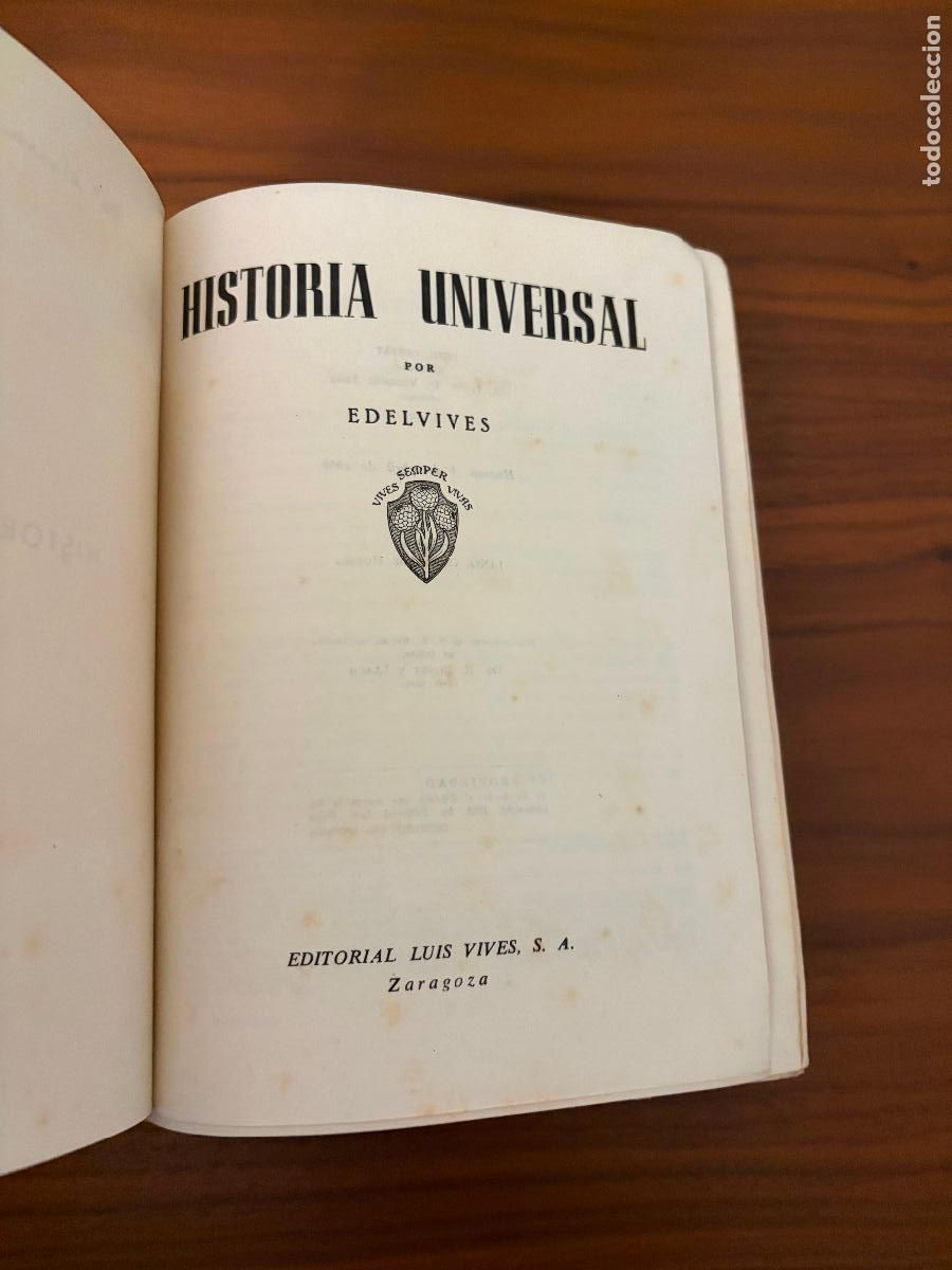 Libros de segunda mano: HISTORIA UNIVERSAL LUIS VIVES , A&Ntilde;O 1950 - Foto 2