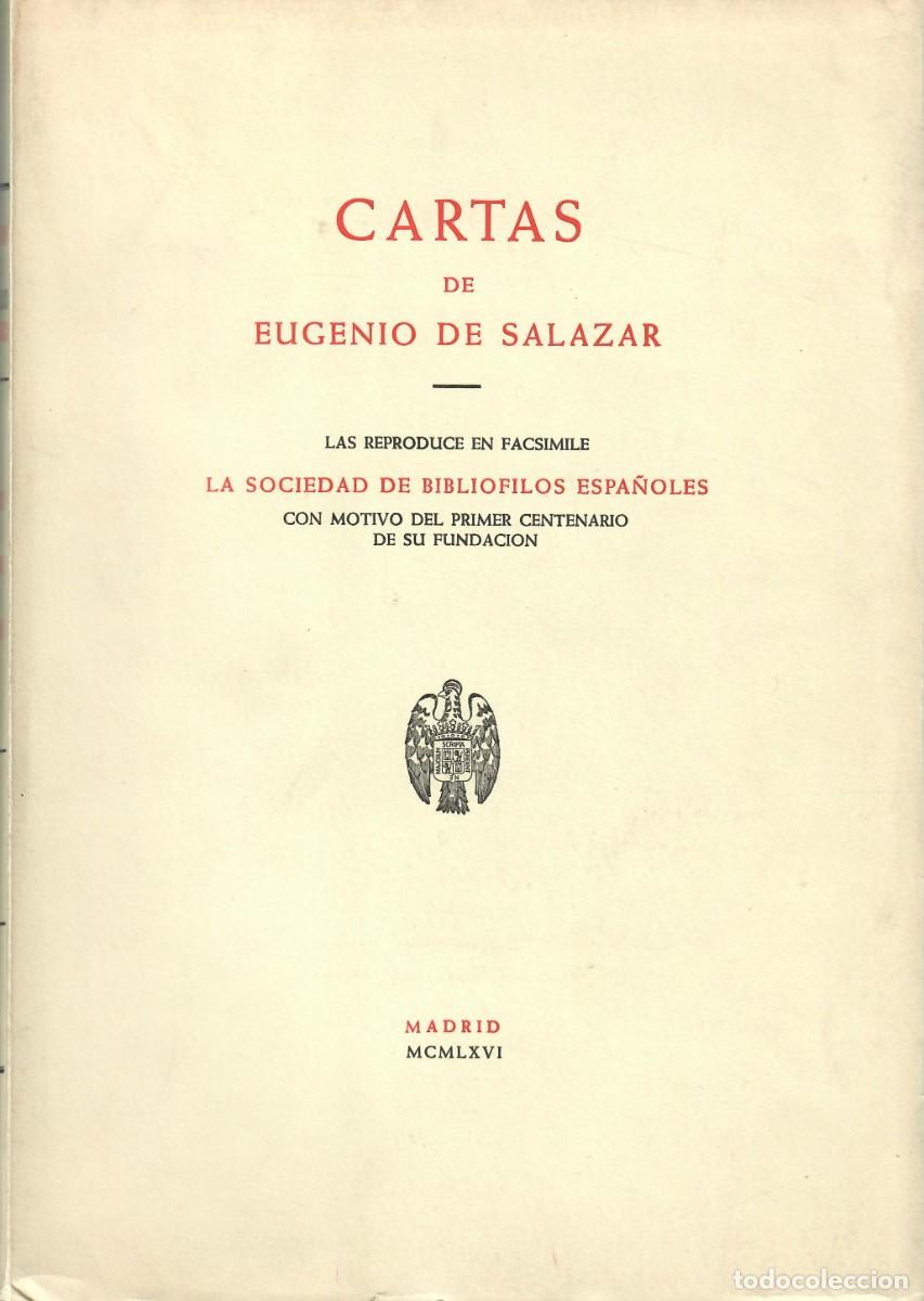 Libros de segunda mano: CARTAS DE EUGENIO DE SALAZAR - Foto 1