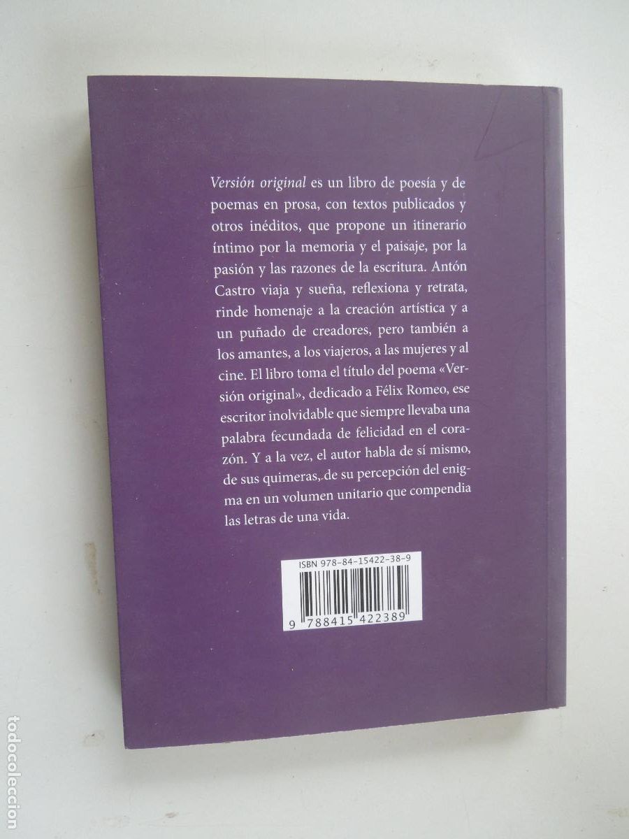 Libros de segunda mano: VERSION ORIGINAL - ANTON CASTRO - EDICIONES DE LA ISAL DE SISTOL&Aacute; -SEVILLA 2012 - INKLINGS - R&Uacute;STICA - Foto 6