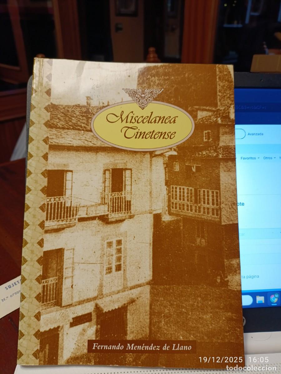 Libros de segunda mano: Miscel&aacute;nea tinetense. Fernando Men&eacute;ndez de Llano - Foto 1