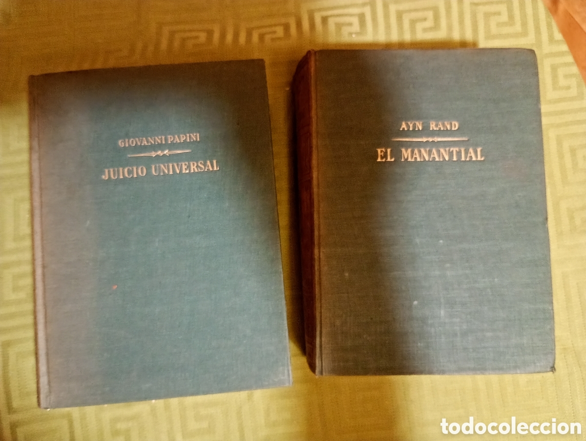 Libros de segunda mano: AYN Rand, el manantial y Giovanni Papini. 2 tomos - Foto 1