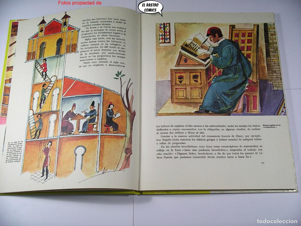 Libros de segunda mano: Historia del libro y de la imprenta, Aurora D&iacute;az, Armand Martinez, ed Teide 1971, E5 - Foto 7