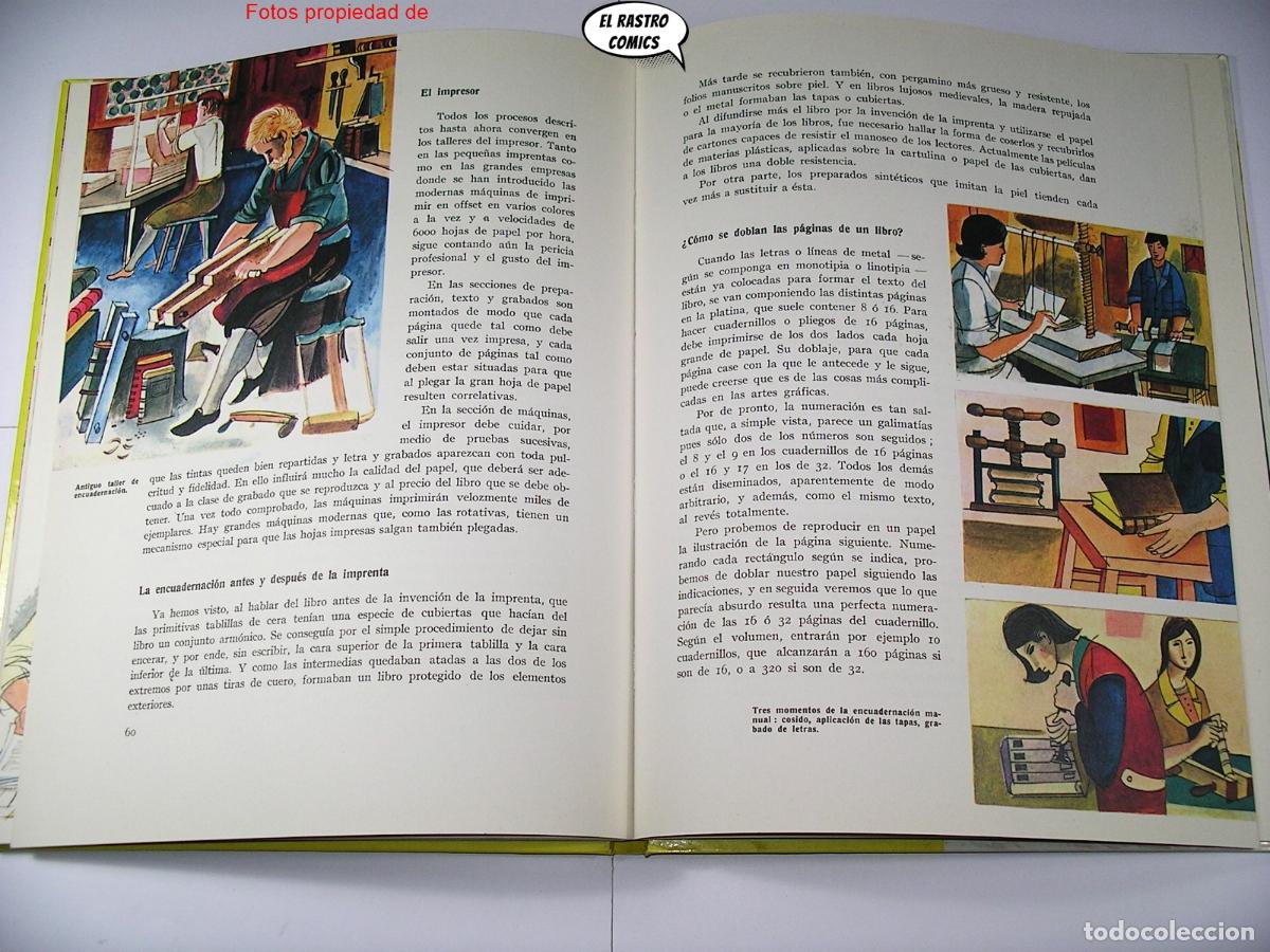 Libros de segunda mano: Historia del libro y de la imprenta, Aurora D&iacute;az, Armand Martinez, ed Teide 1971, E5 - Foto 8