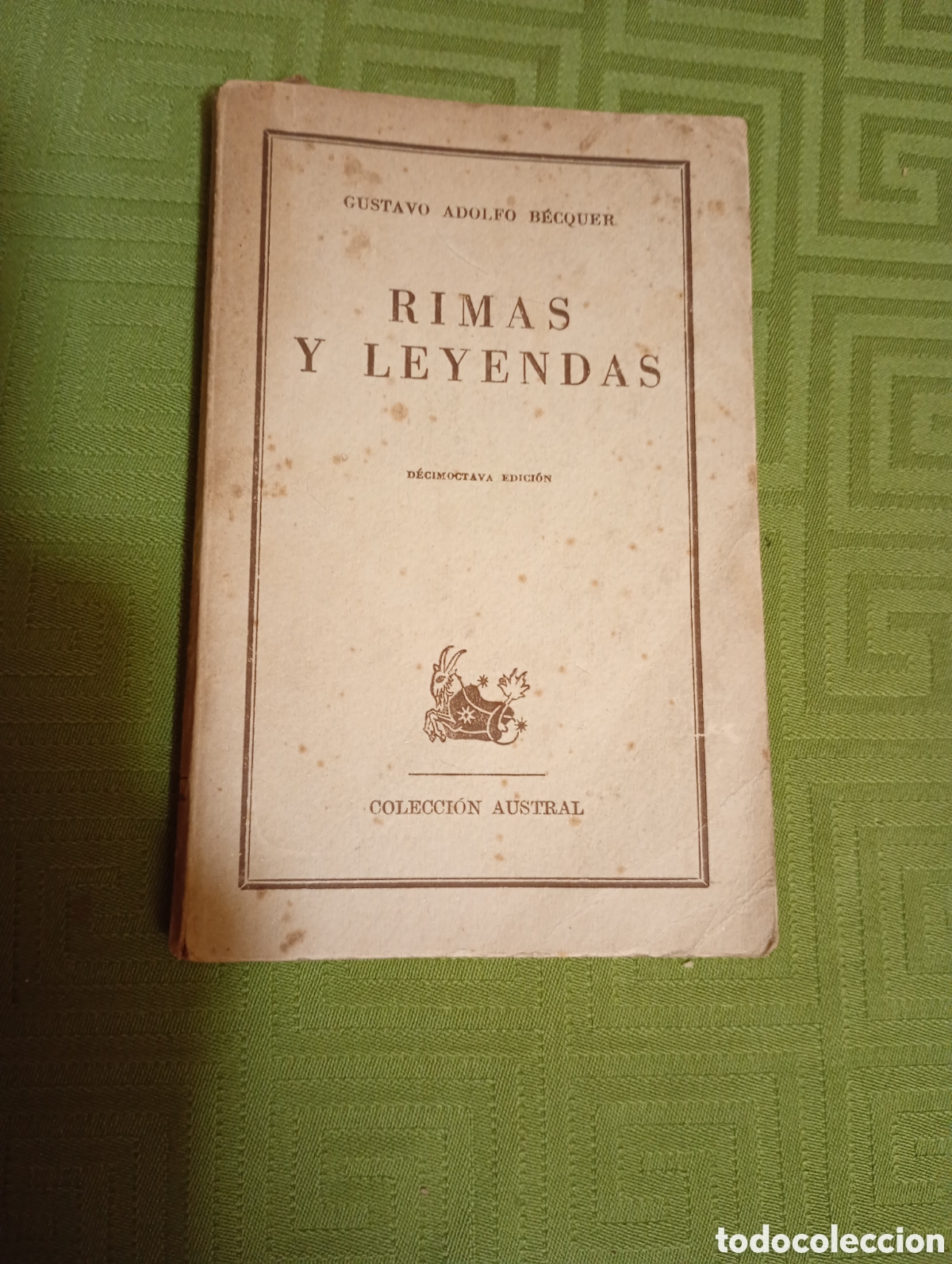 Libros de segunda mano: Rimas y leyendas Gustavo Adolfo Becquer - Foto 1